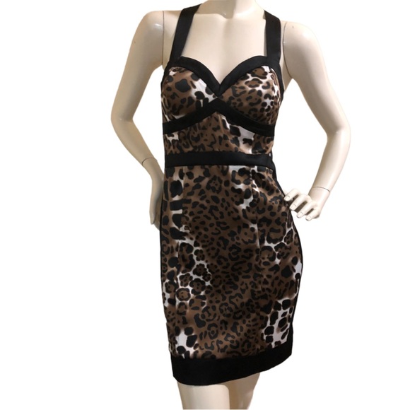 Y2K Jane Norman Satin Leopard Print Dress, - Picture 8 of 15